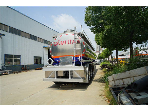 3 Axle 42000 Liters Aluminum Alloy Semi Tanker Trailer Aviation Kerosene Transport