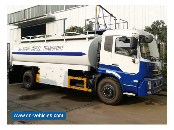 Dongfeng 6 Wheels KINGRUN 15000 Liter Refueler Truck For Sales