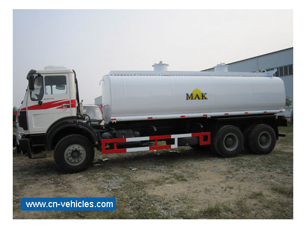 North BENS BEIBEN 25000 Liter Oil Fuel Tanker Transport Delivery Truck