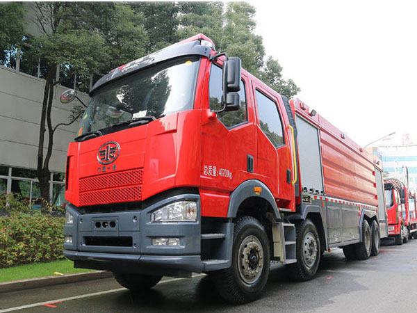FAW fire truck 12 wheel water foam Dry Powde Heavy fire engine for sale