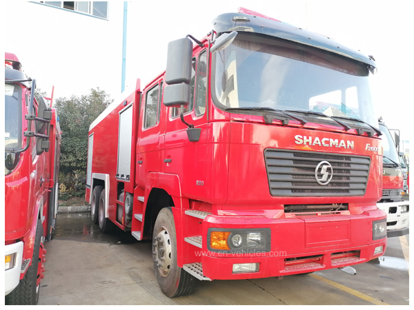 Shac Shacman L3000 12000L Water and 4000L Foam Tanker Fire Fighting Truck with English Operation Manuals