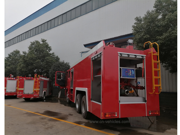 Shac Shacman F3000 12000L Water and 4000L Foam Tanker Fire Fighting Truck with English Operation Manuals