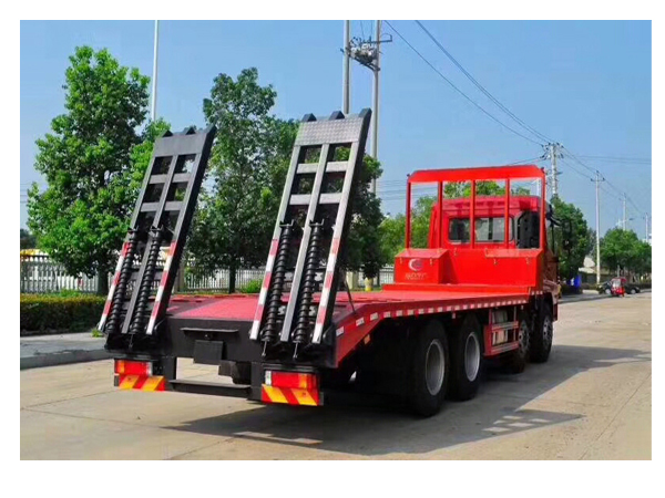 Shacman 270HP 30 Tons Flatbed Truck for Transport Digger