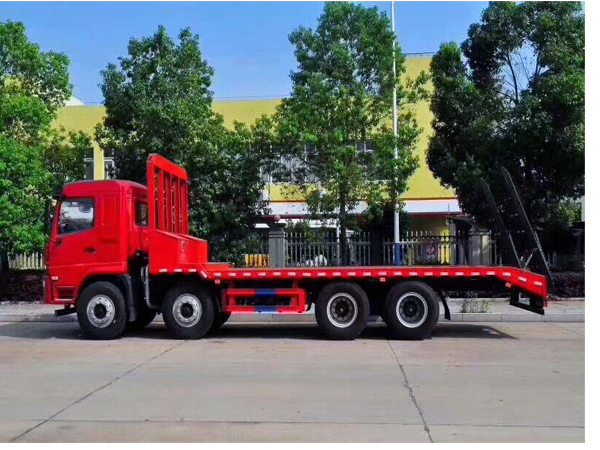 Shacman 270HP 30 Tons Flatbed Truck for Transport Digger