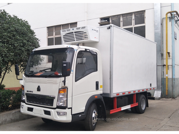Sinotruk HOWO 5Ton to 30 Ton Freezer Refrigerated Fridge Van Truck For Transport