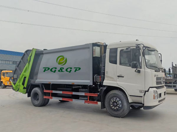 New design Dongfeng dfac Brand 10cbm Rubbish Collection Can Kitchen Electric Garbage Transport Truck For 120Liter 240Liter Garbage Bin