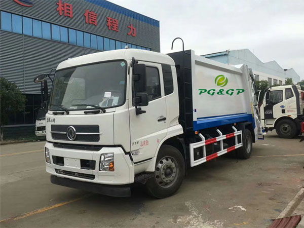New design Dongfeng dfac Brand 10cbm Rubbish Collection Can Kitchen Electric Garbage Transport Truck For 120Liter 240Liter Garbage Bin