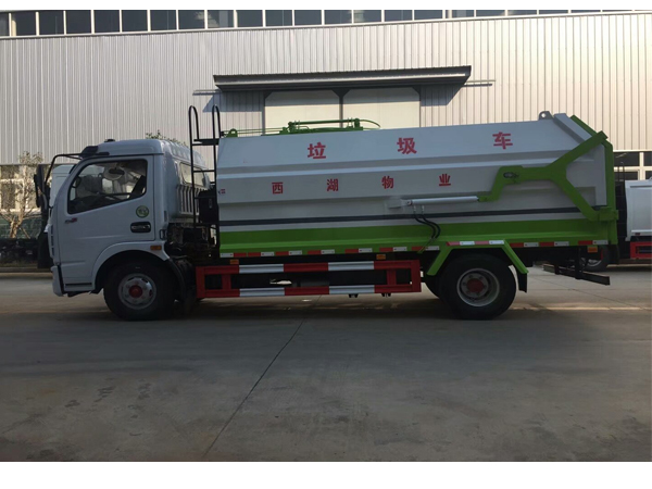 Dongfeng DFAC 8cbm 120HP Side Loader Dump Garbage Truck