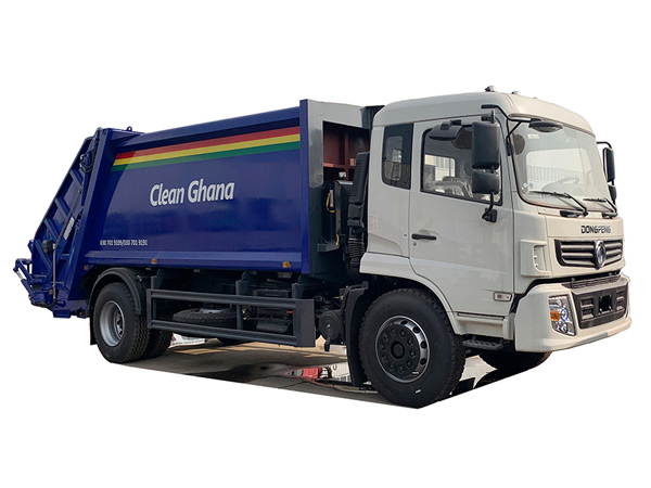 DFAC 12m3 customized garbage Compactor Waste truck sanitation vehicle sell to Ghana