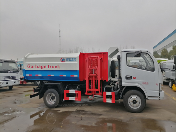 Dongfeng 3 ton to 22ton Side Load Garbage Truck With Lift System For Transport Food Waste