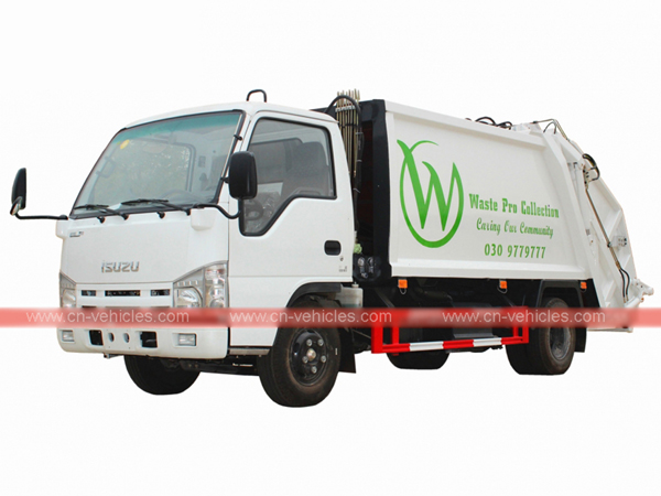 Customer purchased ISUZU ELF 5cbm Garbage Compactor Truck