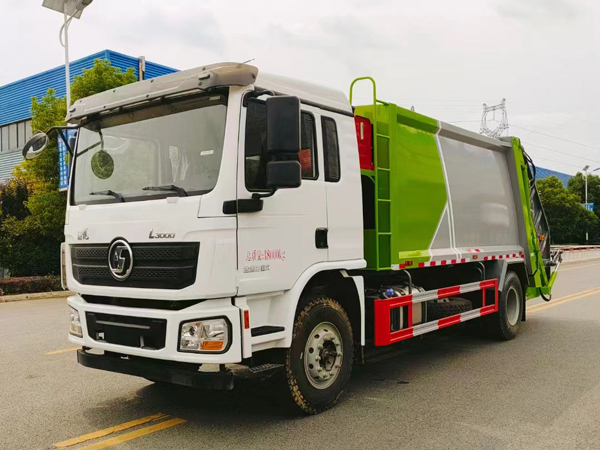 Shacman L3000 16cbm Compactor Compressed Garbage Transport Rear Loader Truck for Kazakhstan