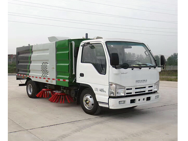 Cement Factory Road Sweeper Truck Isuzu 5m3