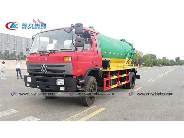Dongfeng RHD 10cbm 10000Liters Liquid Waste Sewage Vacuum Suction Truck