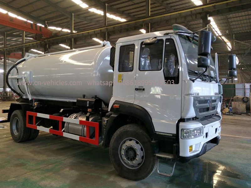 Sinotruck HOWO 16 Cubic Meter  Vacuum Suction Sewage Truck