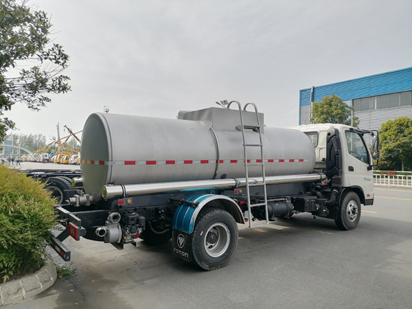 Foton 5000liter SS304 Mobile Tanker Drink Portable Water Transport Truck Export to Venezuela 