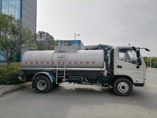 Foton 5000liter SS304 Mobile Tanker Drink Portable Water Transport Truck Export to Venezuela 