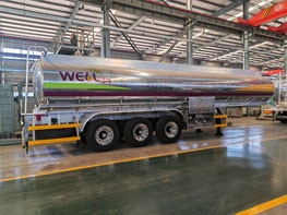  Aluminum alloy Fuel Diesel Oil Tanker Semi-Trailer