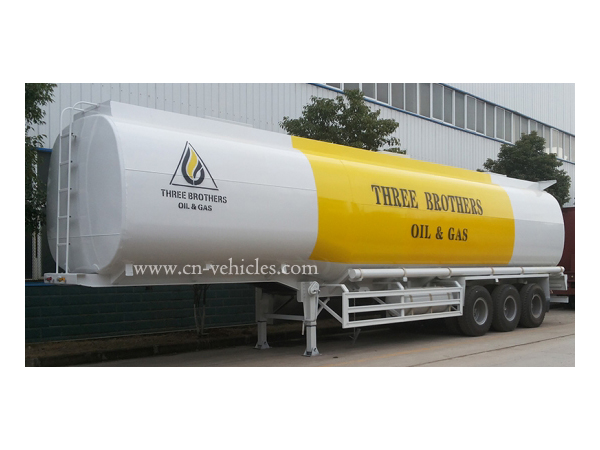 3 Axles 45ton 50cbm Mobile Fuel Oil Tank Trailer