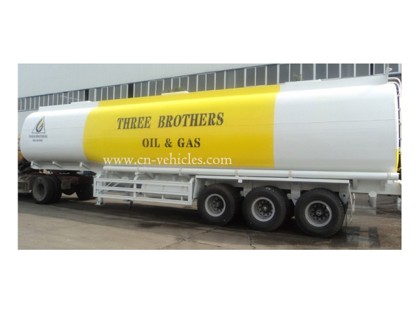 3 Axles 45ton 50cbm Mobile Fuel Oil Tank Trailer