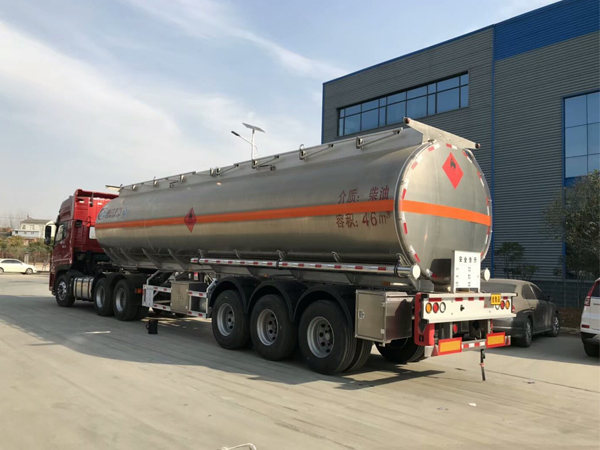 Dongfeng DFAC 46cbm 31 Tons Diesel Oil Aluminum Alloy Tanker Truck For Sales