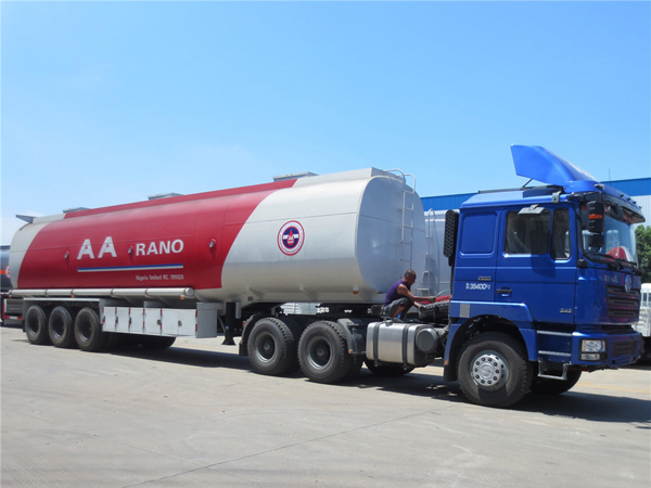 50000 liters 3 axle oil tank transport semi trailer we export to AA Rano