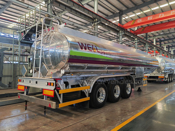 Saso Adr DOT Certificates 32cbm fuel tank aluminium fuel tanker China direct sales 32KL trailer aluminum tanker