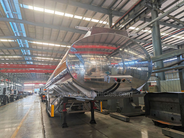Saso Adr DOT Certificates 32cbm fuel tank aluminium fuel tanker China direct sales 32KL trailer aluminum tanker