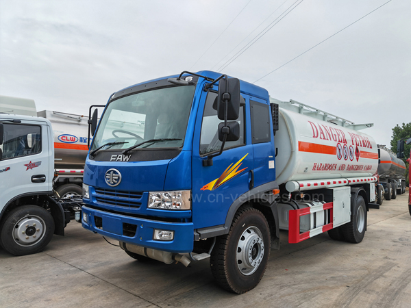 FAW 12cbm 4X2 Fuel Dispenser Tanker Petrol Oil Diesel Delivery and Refueling Tank Truck