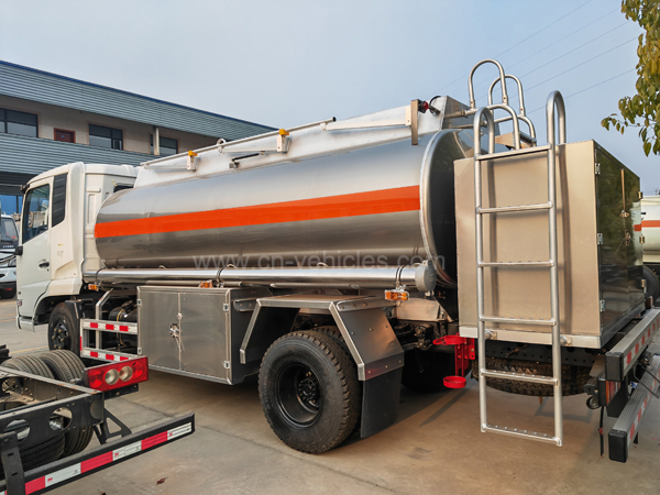 Dongfeng KR 15m3 Fuel Tanker Truck 6 Wheel Edible Oil Tanker 15000L Petrol Gasoline Tank Delivery Truck Aluminum Alloy
