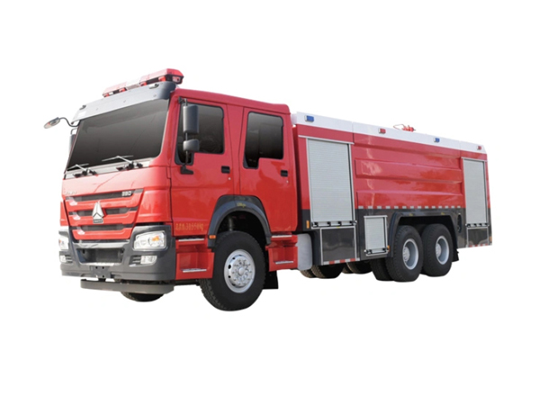 10ton Sinotruk HOWO Euro3 Water Foam Dry Powder Combined Fire Truck