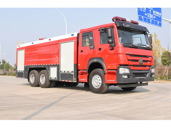 10ton Sinotruk HOWO Euro3 Water Foam Dry Powder Combined Fire Truck
