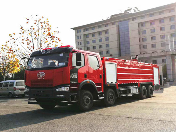 FAW fire truck 12 wheel water foam Dry Powde Heavy fire engine for sale