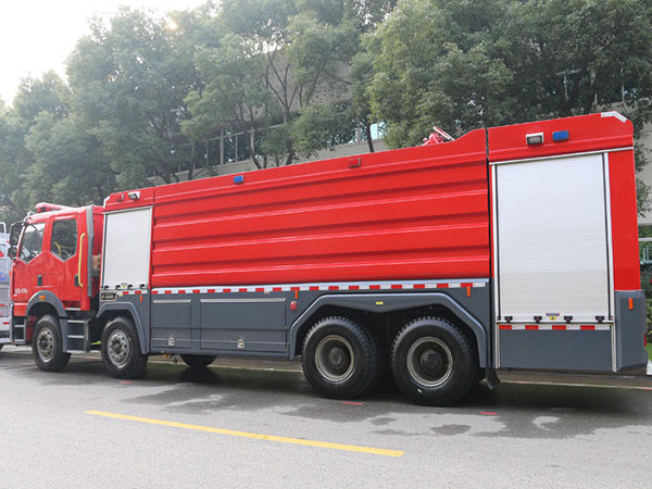 FAW fire truck 12 wheel water foam Dry Powde Heavy fire engine for sale