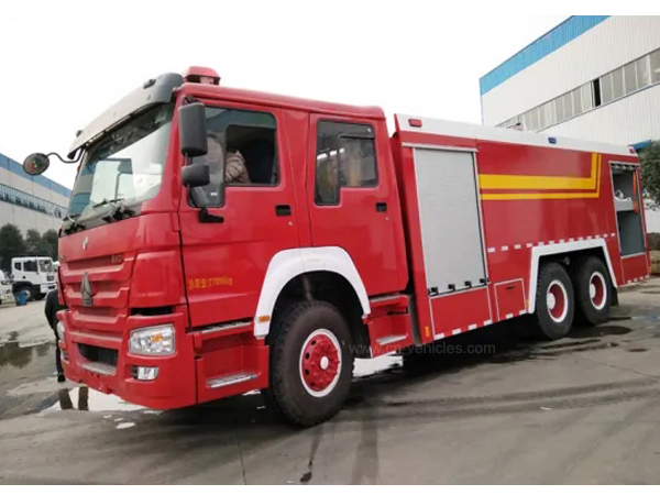 16tons Howo 10 wheel Fire Engine 13000Liters Water 3000liters foam Tanker Fire Fighting Truck 