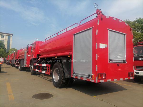 HOWO 6000 Liter Fire Water Tank Truck 