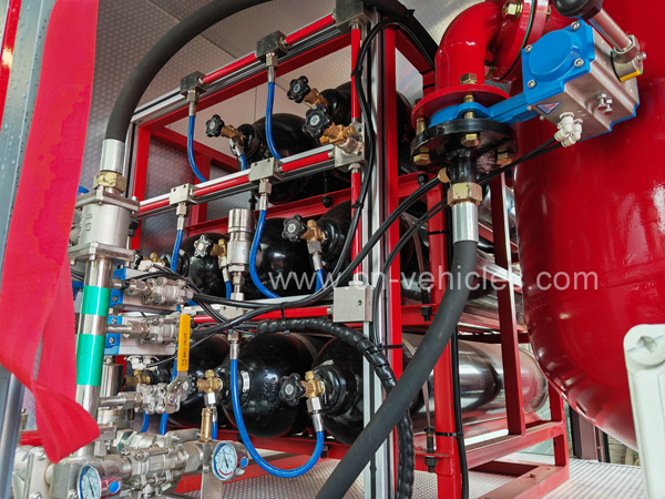 Sinotruk HOWO 4000 kgs Dry Powder Tank Rescue Fire Fighter Truck