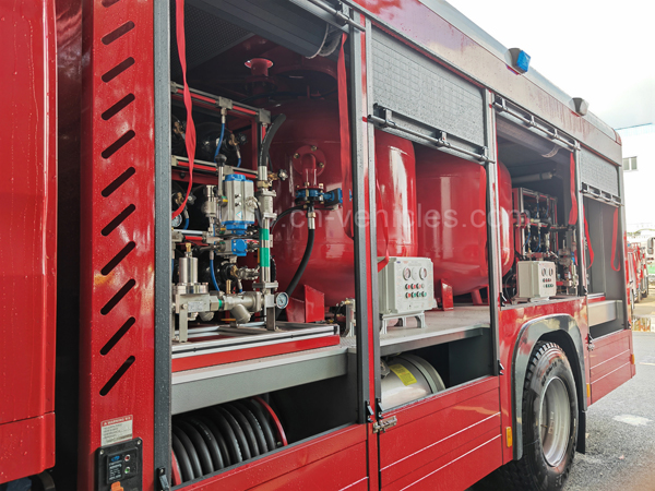 Sinotruk HOWO 4000 kgs Dry Powder Tank Rescue Fire Fighter Truck