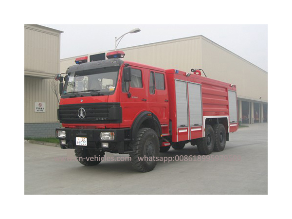 North Benze Beiben 15000 Liters Foam and Water Fire Flighting Truck For Sales