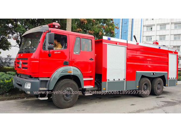 North Benze Beiben 15000 Liters Foam and Water Fire Flighting Truck For Sales