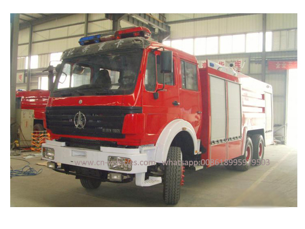 North Benze Beiben 15000 Liters Foam and Water Fire Flighting Truck For Sales