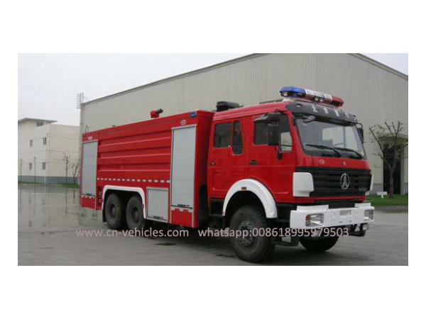 North Benze Beiben 15000 Liters Foam and Water Fire Flighting Truck For Sales