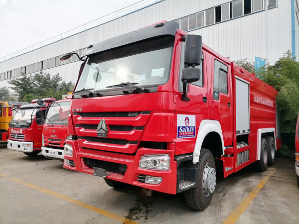 Sinotruck howo 336hp 10000Liters Water Tanker and 2000liter Foam Tanker Fire Fighting Engine
