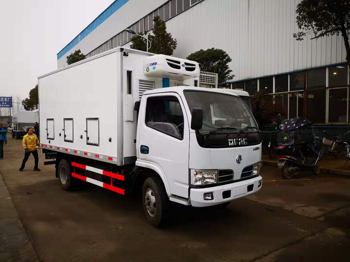 Dongfeng 3 Ton Van Chicks Transported Truck with Colling Reefer And Adjusted Temperature Freely 