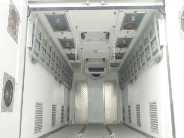 Foton 5Ton Live Baby Chick Day Old Chicken Transport Double Temperature Unit Poultry Delivery Truck