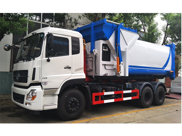 5 Tons Dongfeng DFAC Rear Load Hook on Garbage Truck