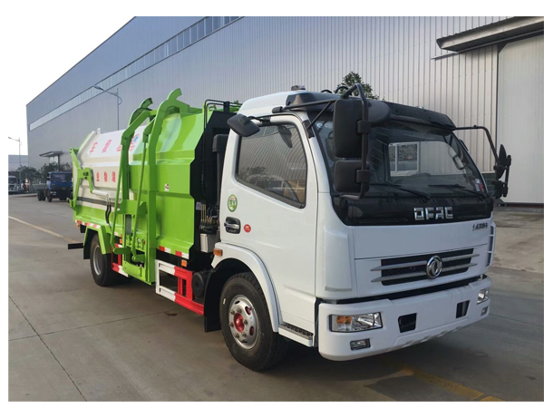 Dongfeng DFAC 8cbm 120HP Side Loader Dump Garbage Truck