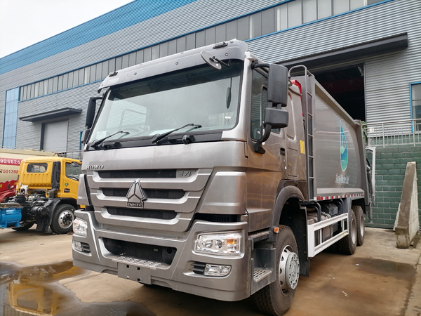 HOWO 20cbm 6*4 Self Loader Compactor Garbage Truck Price for Sale