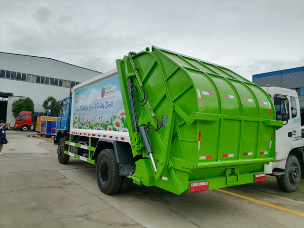Dongfeng RHD 12CBM to 18CBM City Cleaning Garbage Compactor Compress Truck With Compression System