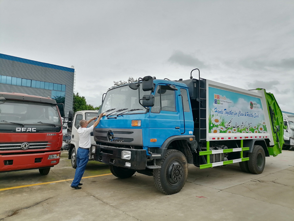 Dongfeng RHD 12CBM to 18CBM City Cleaning Garbage Compactor Compress Truck With Compression System